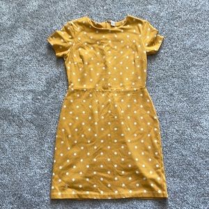 Yellow with white polka dot dress from Old Navy; Size M